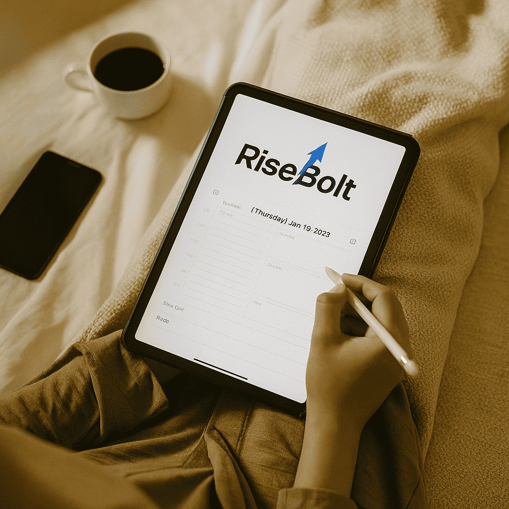RiseBolt 90-Day Planner – Design Your Life, Not Just Your Day