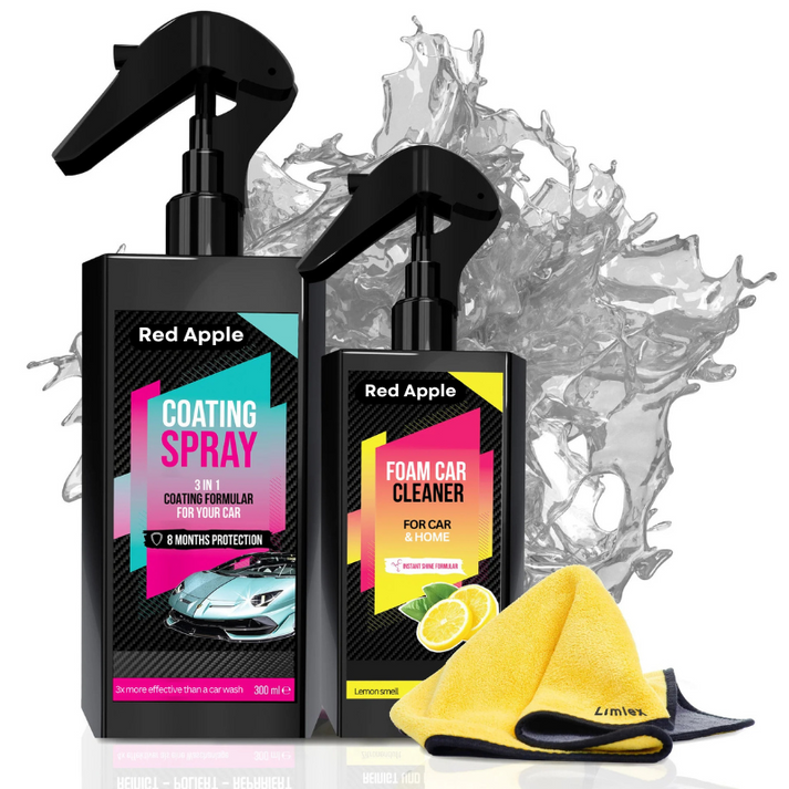 3 in 1 Car/Bike/Motorcycle Cleaner Combo – German Tech Spray & Foam for a Showroom Shine