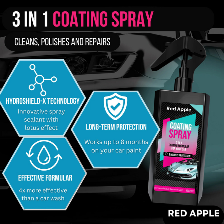 3 in 1 Car/Bike/Motorcycle Cleaner Combo – German Tech Spray & Foam for a Showroom Shine