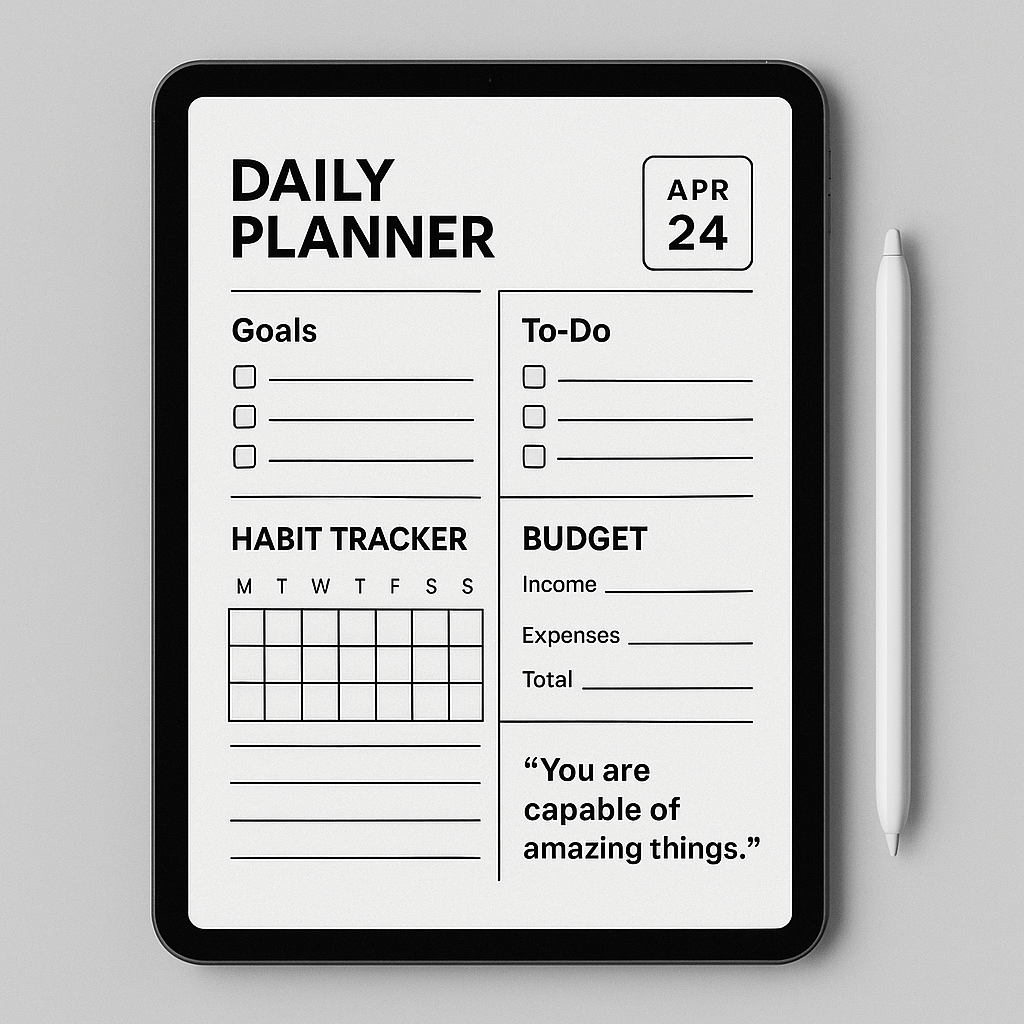 RiseBolt 90-Day Planner – Design Your Life, Not Just Your Day