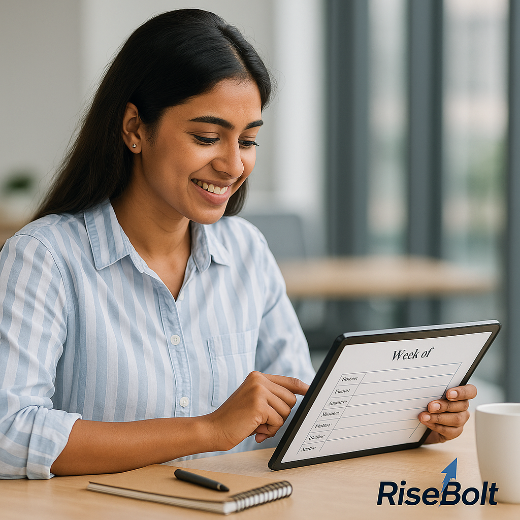 RiseBolt 90-Day Planner – Design Your Life, Not Just Your Day