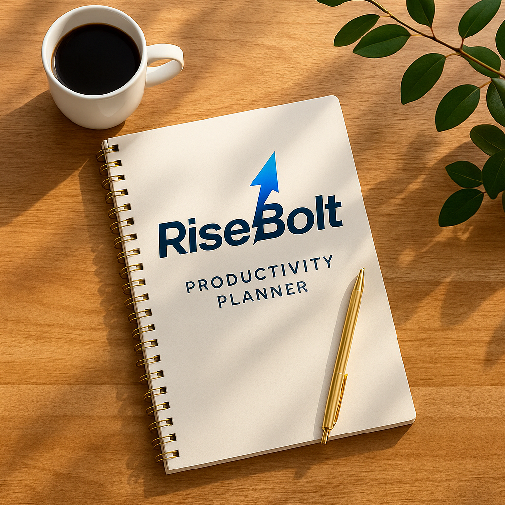 RiseBolt 90-Day Planner – Design Your Life, Not Just Your Day