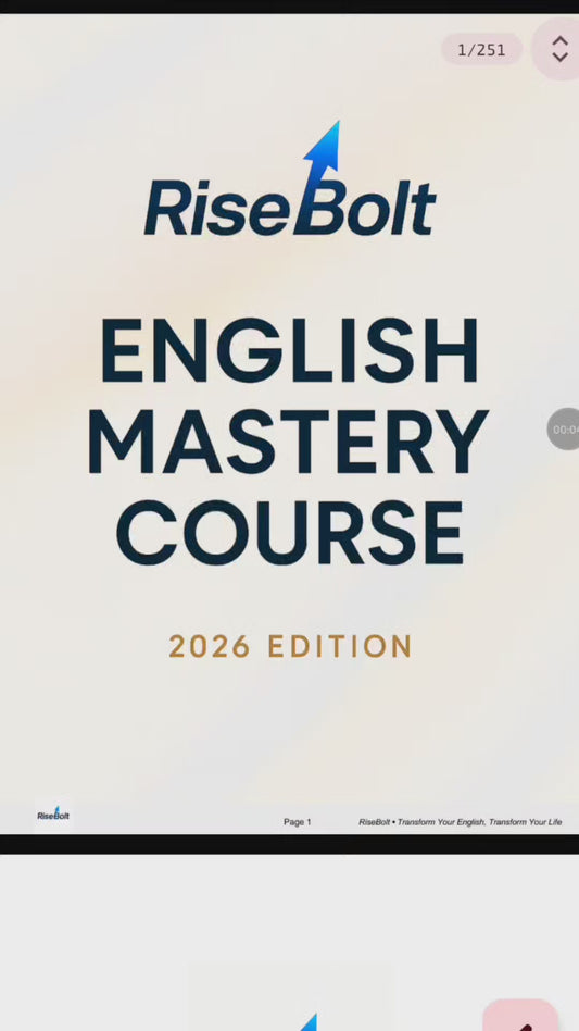 RiseBolt English Mastery Course — 2026 Edition (PDF File)